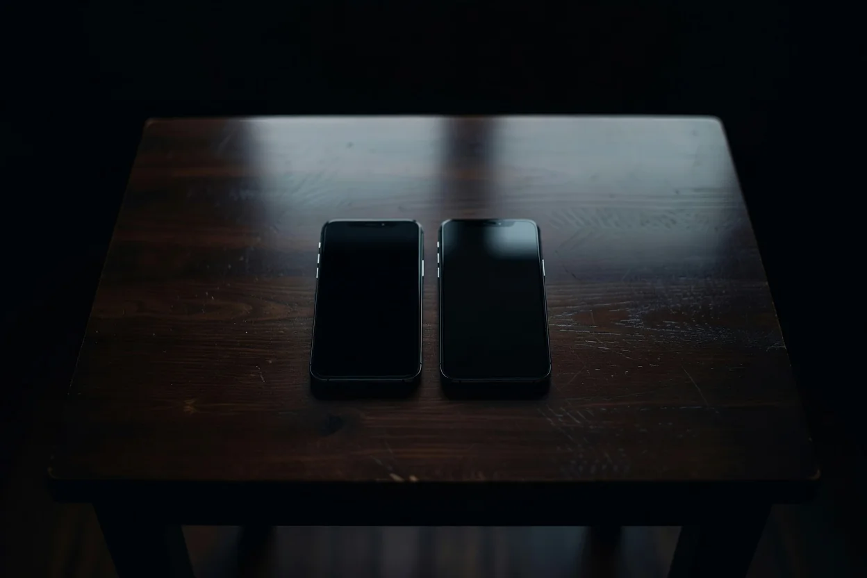 Ikki smartfon yonma-yon — Android va iOS yondashuvlari farq qiladi
